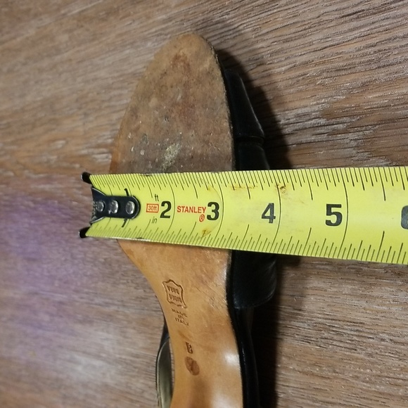 (7) Dynasty Made in Italy Vacation Evening European Leather Peep Toe Slingback - Picture 9 of 14